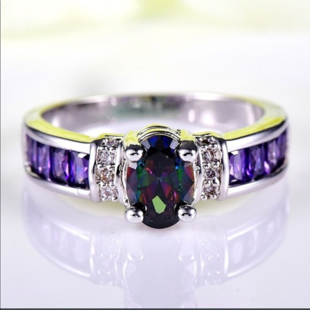 🎀 SALE 🎀 Rainbow Amethyst Ring